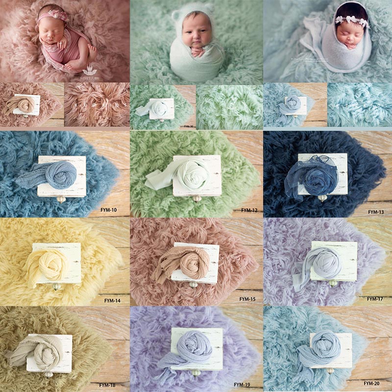 Photography Background - 90CMx150CM Newborn Photography Blanket Infant Curling