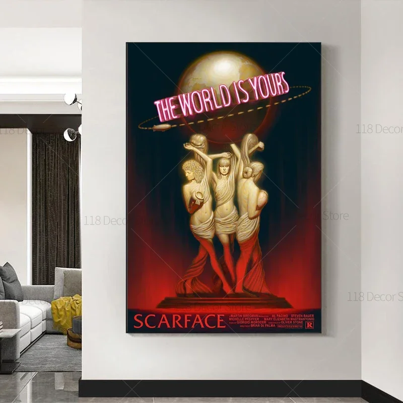 Photography Art - The World Is Yours Scarface Retro