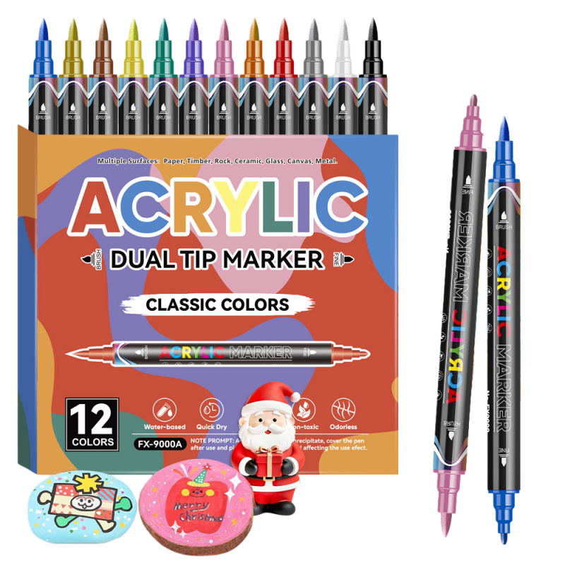 Photography Fine Art - Acrylic Paint Markers,Dual tips Brush&Fine Acrylic