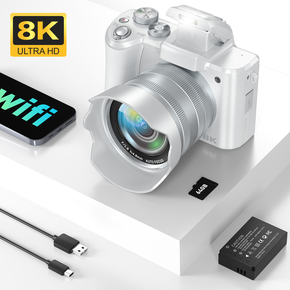 Photography Zoom - 8K Digital Camera for Photography, Front