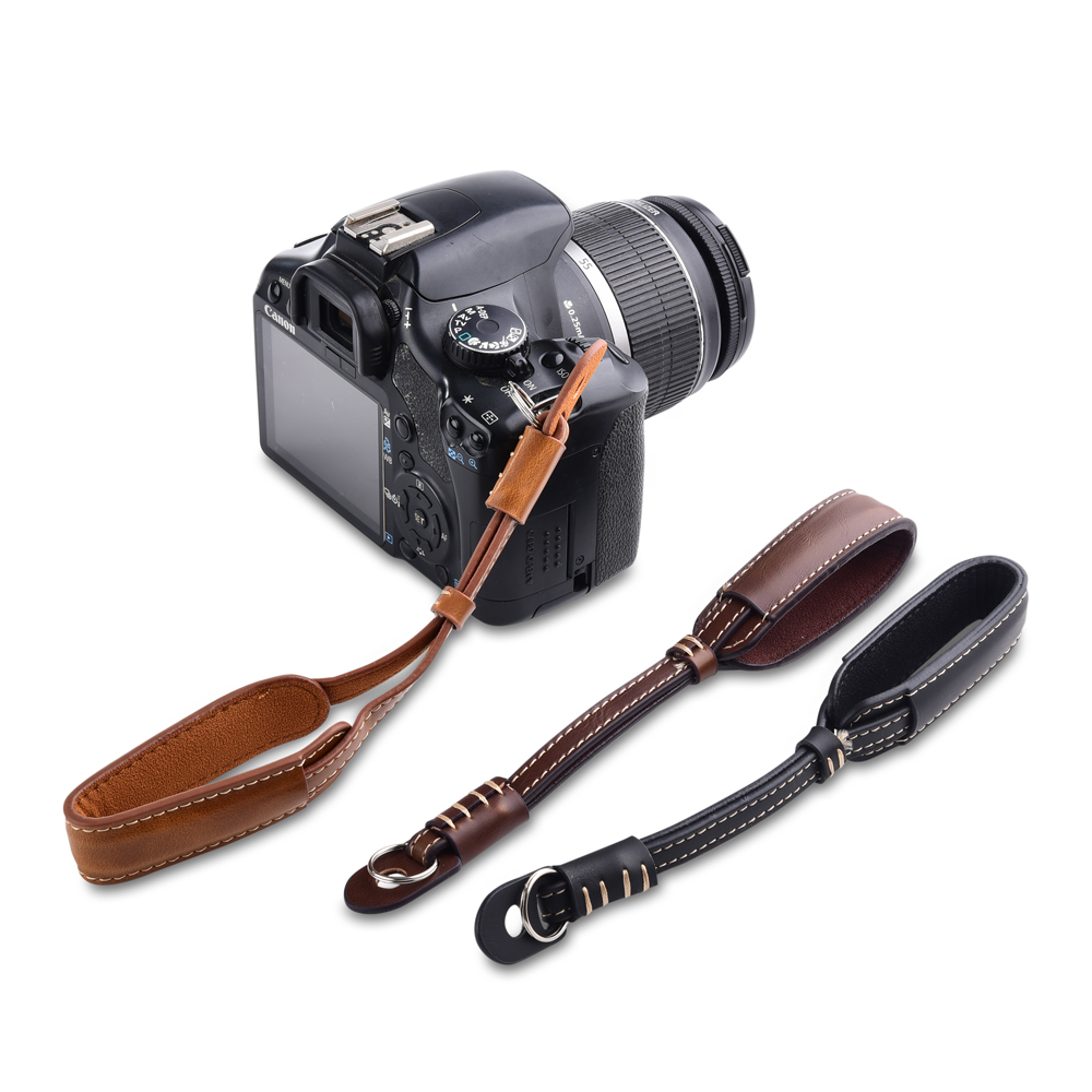 Photography Icon - Camera Leather Hand Grip Metal Ring