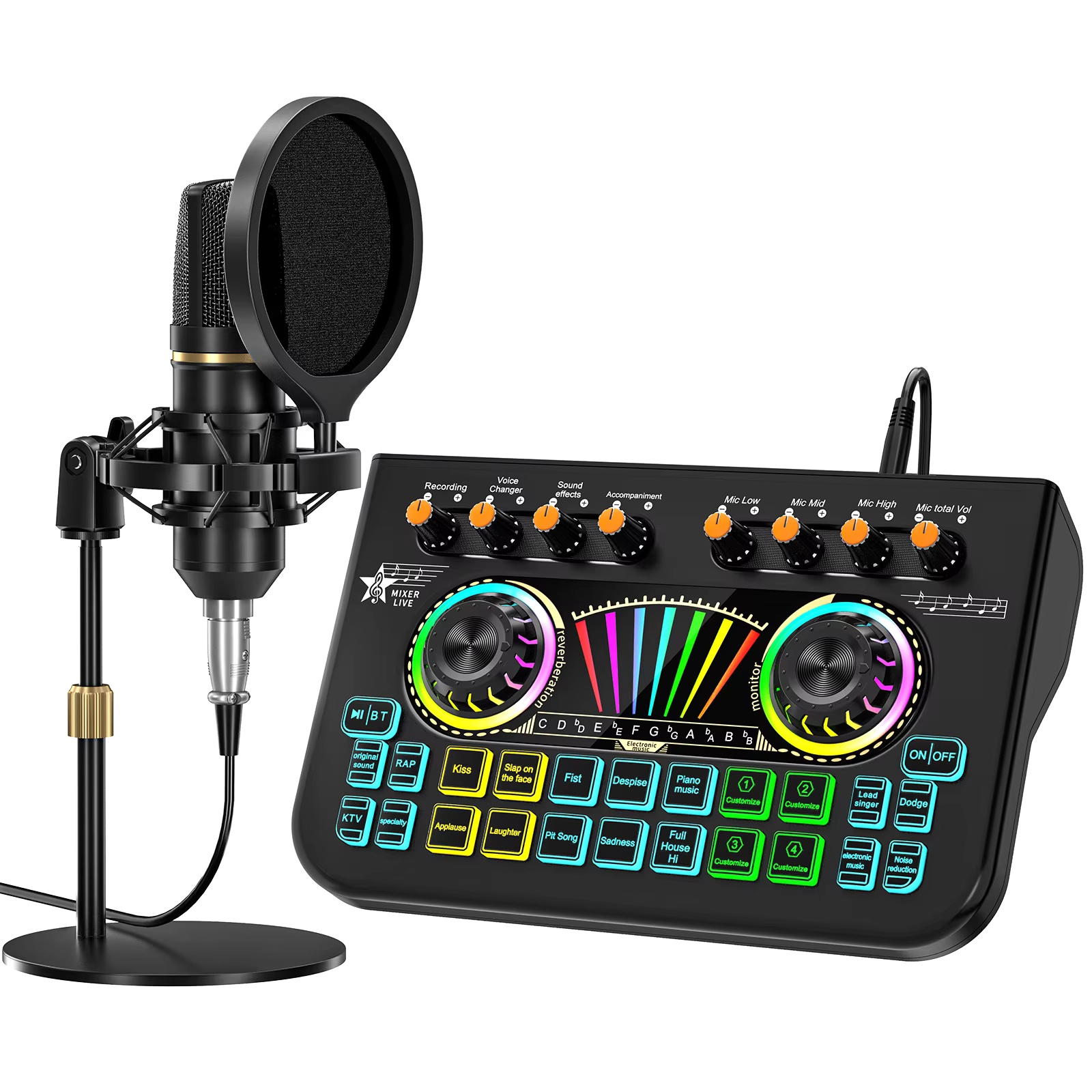 Photography Prompt - Tenlamp X3 BM800 Podcast Microphone Bundle
