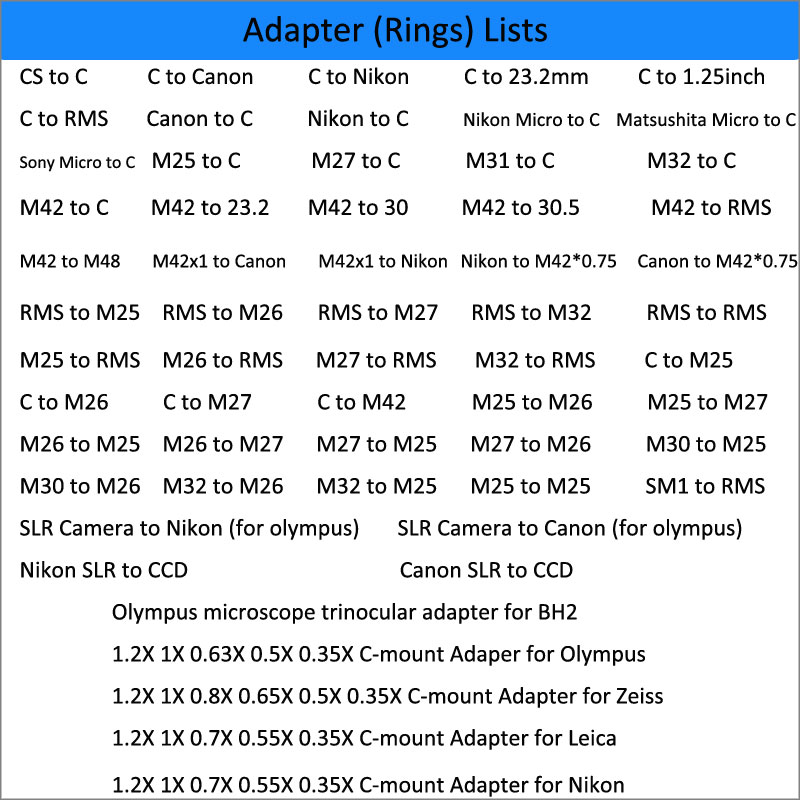 RMS to C Mount Microscope Came - огляд і ціна Lens Adapter Ring