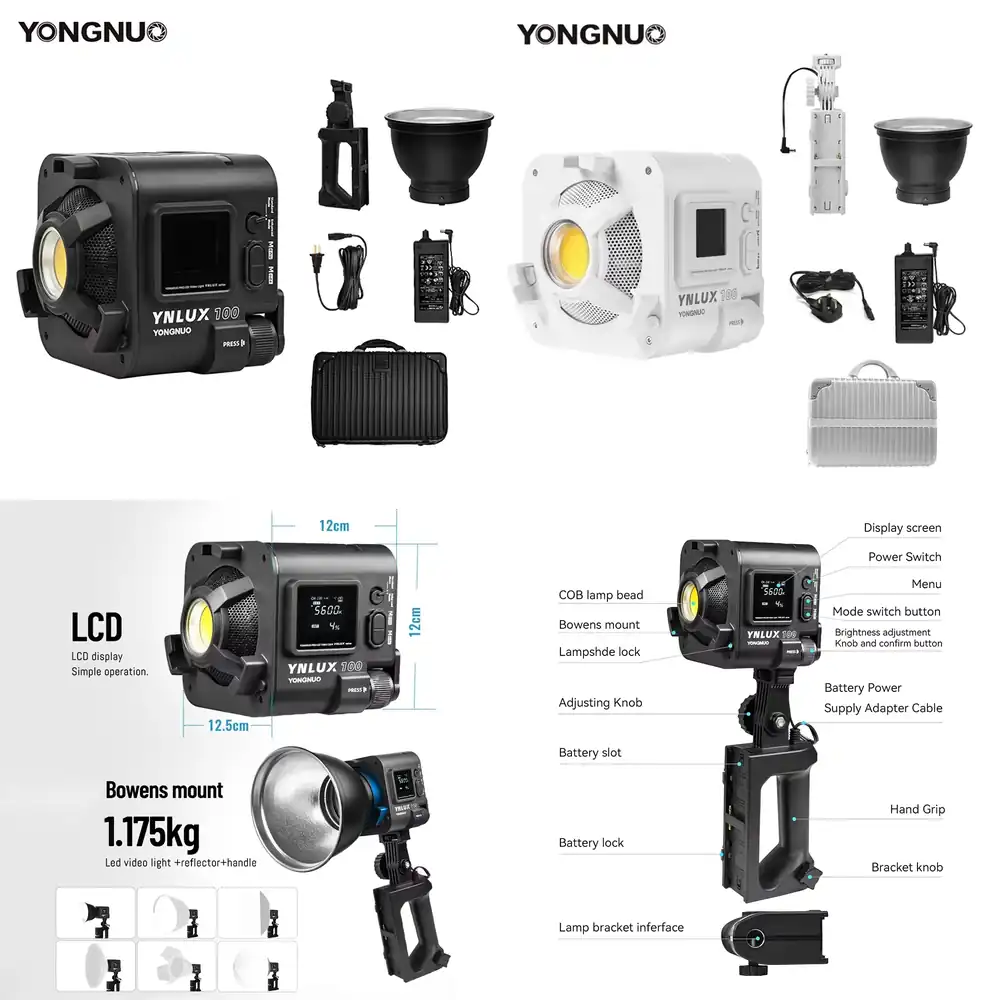 YONGNUO YNLUX100 100W 3200K-56 - огляд і ціна Photography Videos