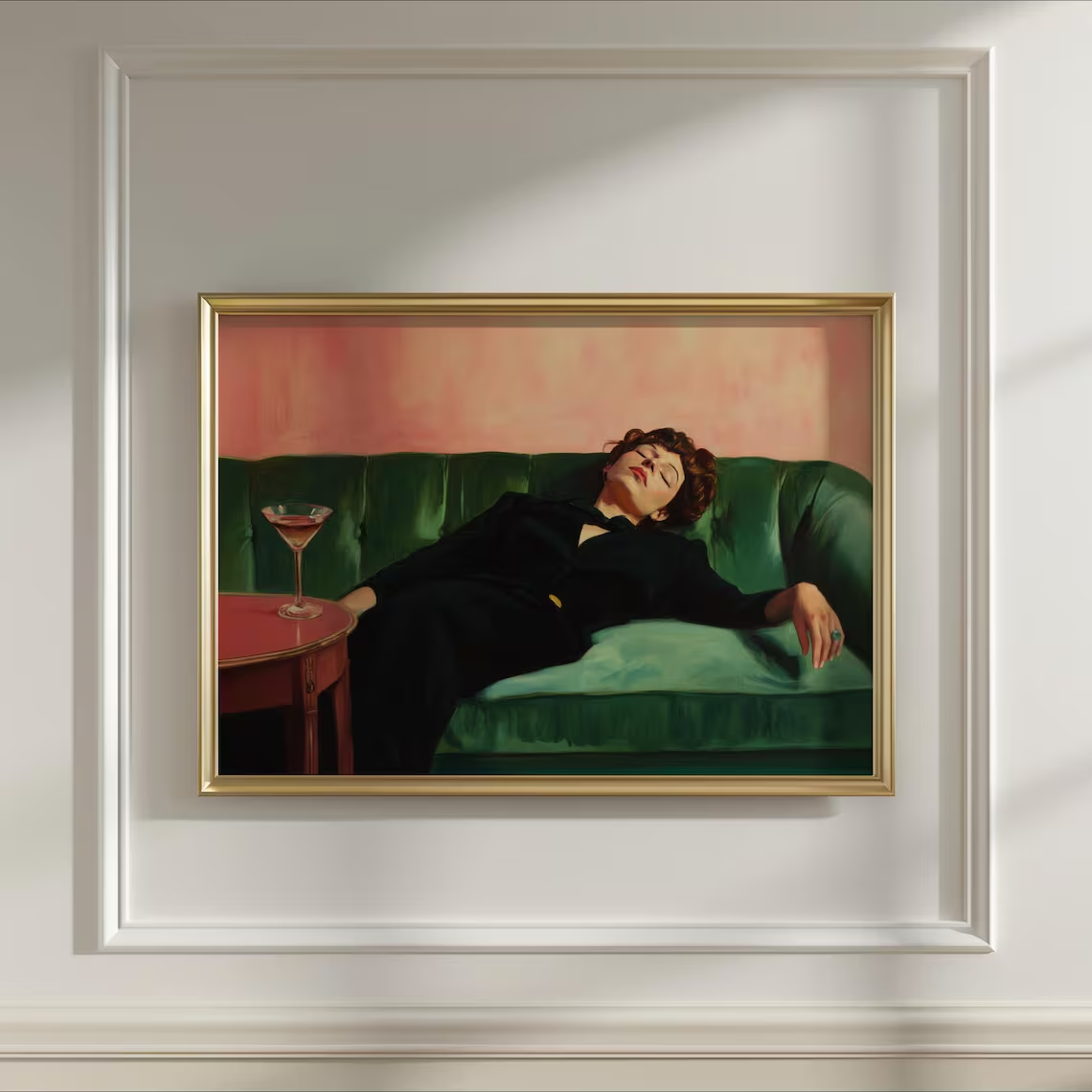 Woman on Couch with Martini |  - огляд і ціна Photography Art