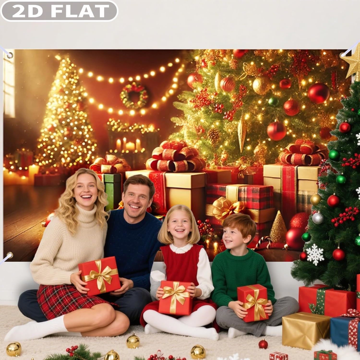 1pc Christmas Tree & Gifts Lar - огляд і ціна Photography Background
