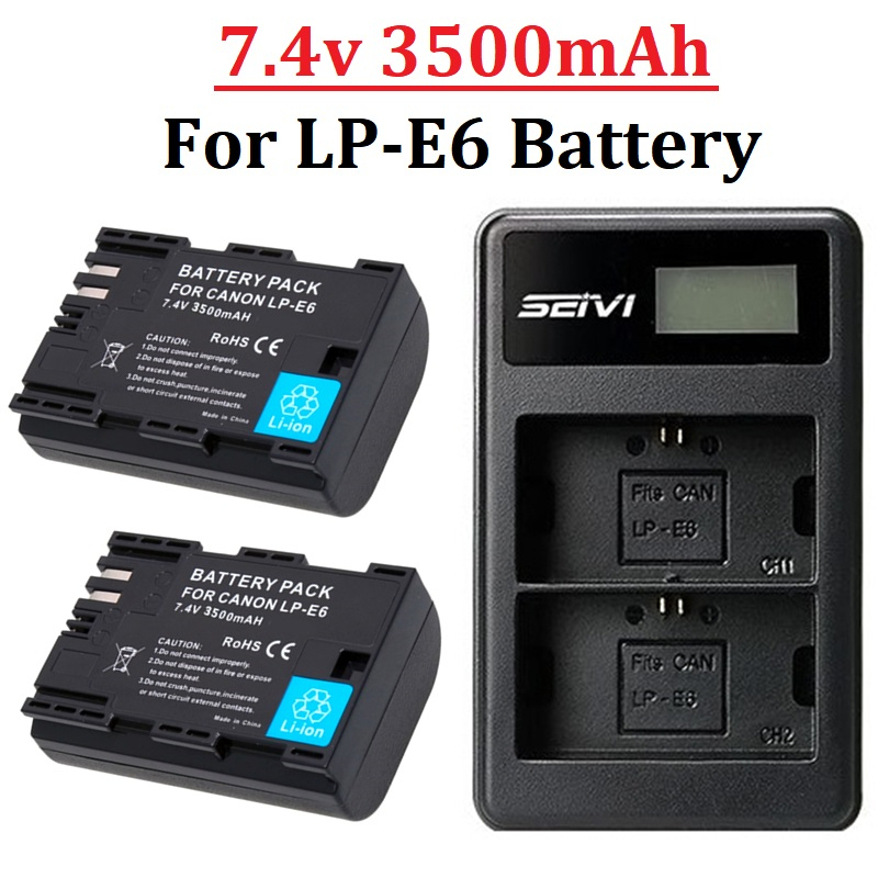 3500mAh LP E6 LPE6 LP-E6 E6N B - огляд і ціна Photography Icon