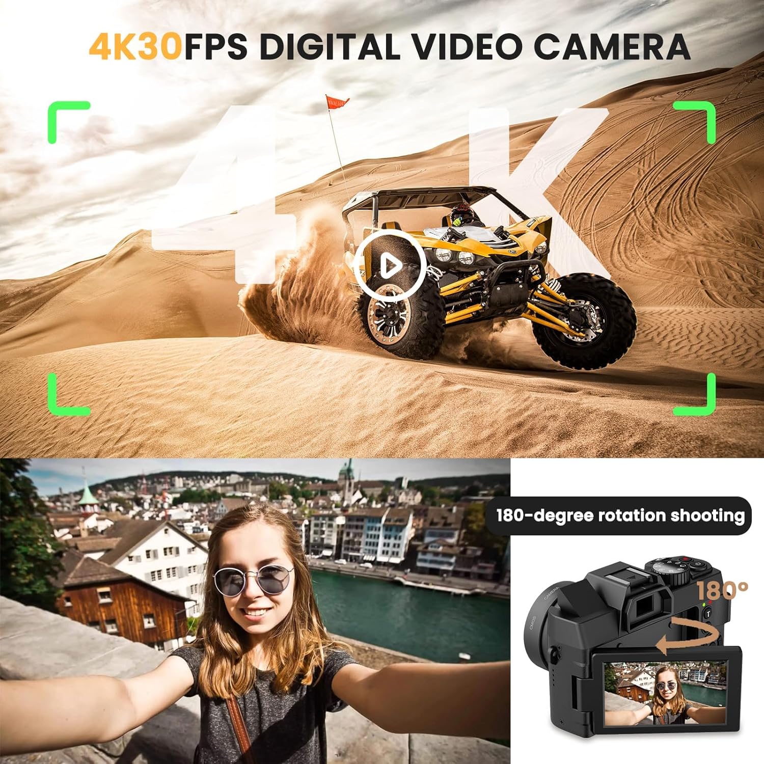 48MP Digital Camera with WiFi  - огляд і ціна Photography Zoom