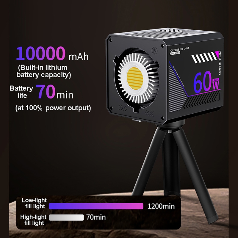 60W RGB Video Light Portable L - огляд і ціна Photography Natural Lighting