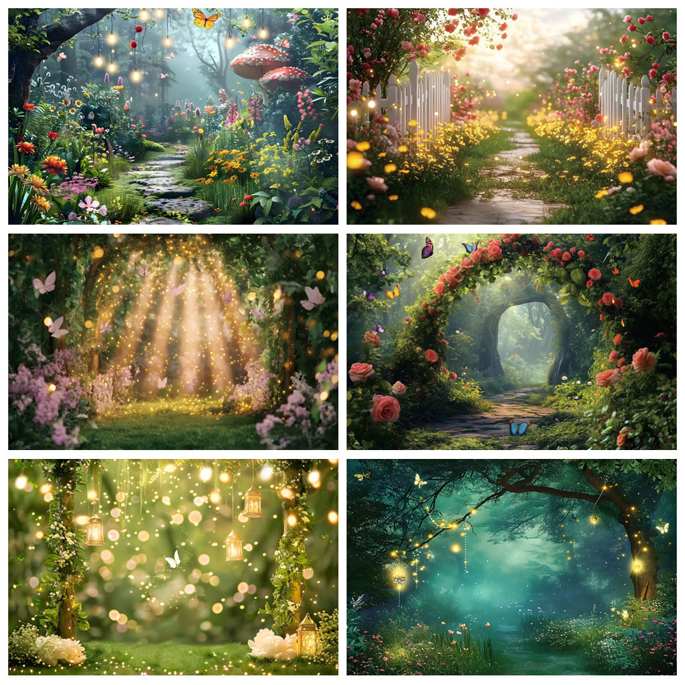 Fairy Tale Garden Backdrop for - огляд і ціна Photography Natural Lighting