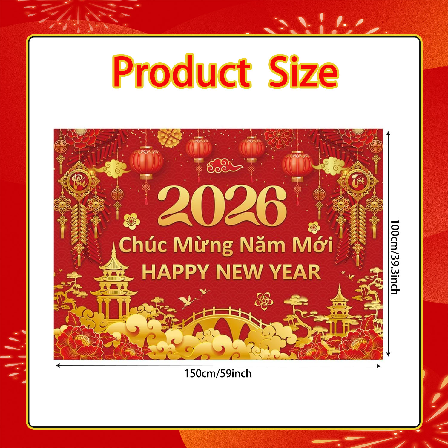 Vietnamese New Year Backdrop 2 - огляд і ціна Photography Vietnam