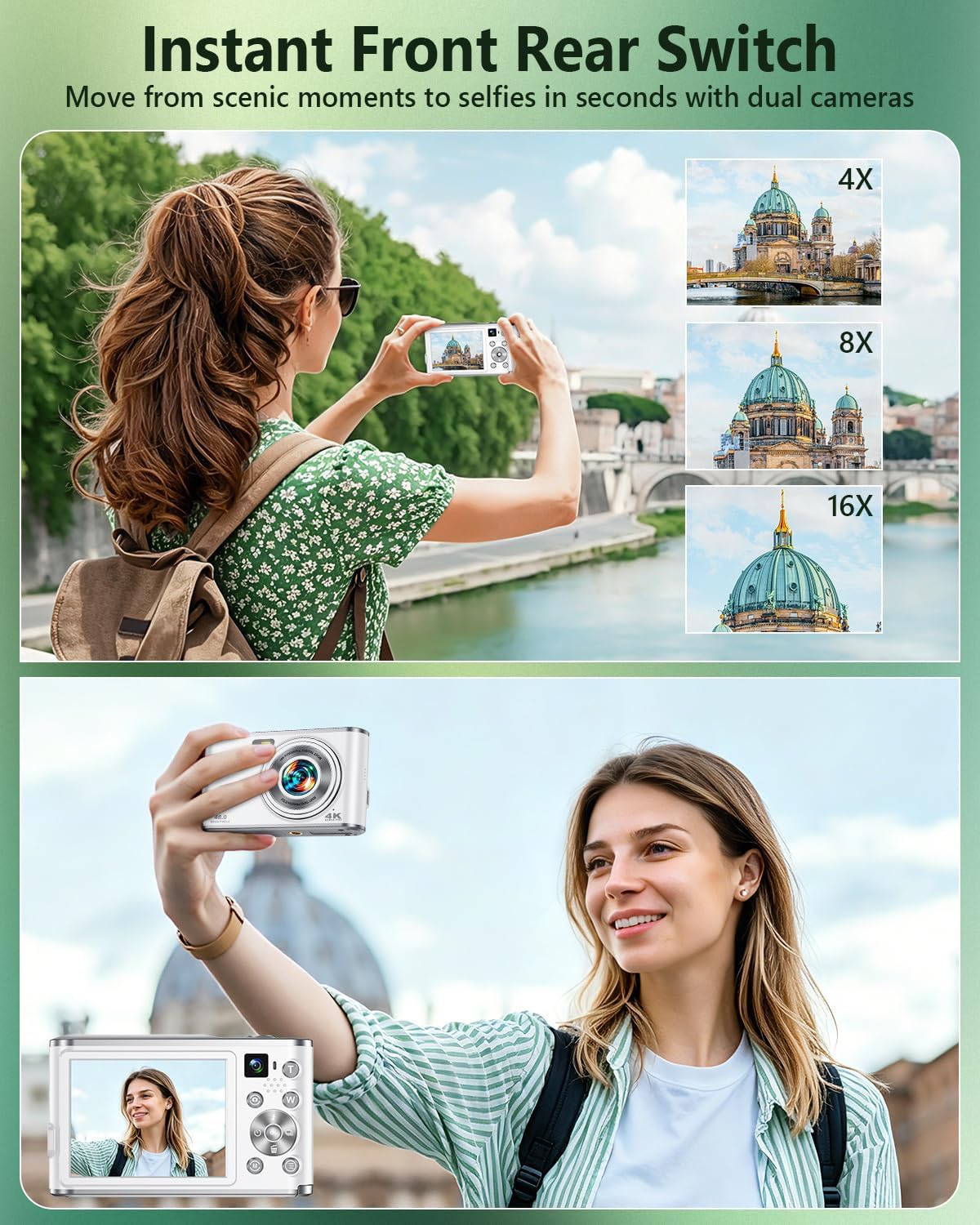 4K Digital Camera for Vlogging - огляд і ціна Photography Zoom